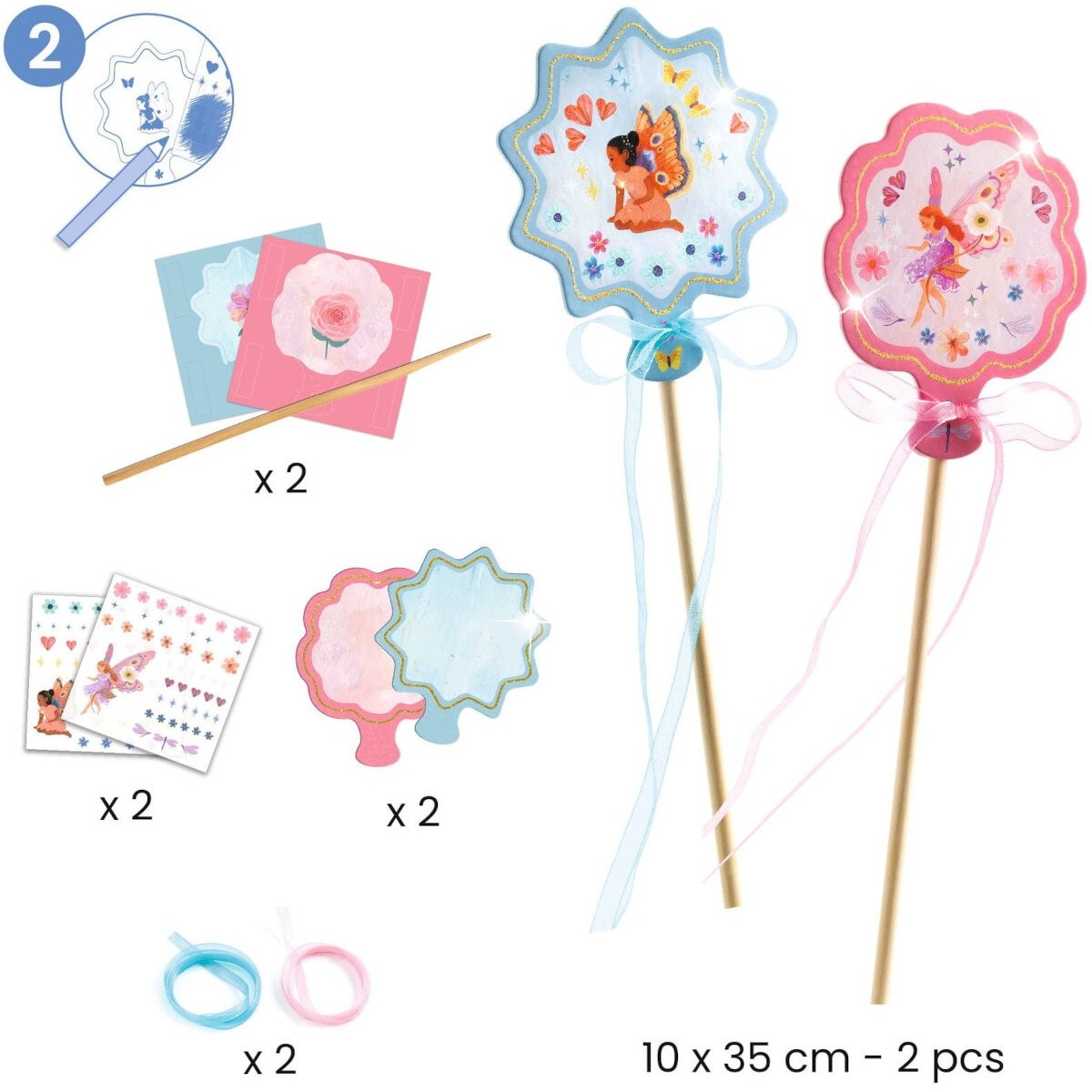 Djeco Zestaw kreatywny dla dziewczyn Bajkowy Świat | Dadum