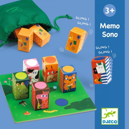 Djeco Sensoryczna gra pamięciowa Memo Sono +3 | Dadum Kraków