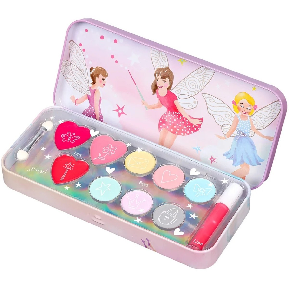 Zestaw do makijażu w metalowym etui Elfy, Souza!