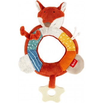 Grzechotka i gryzak Lisek dla niemowląt +3m, Sigikid