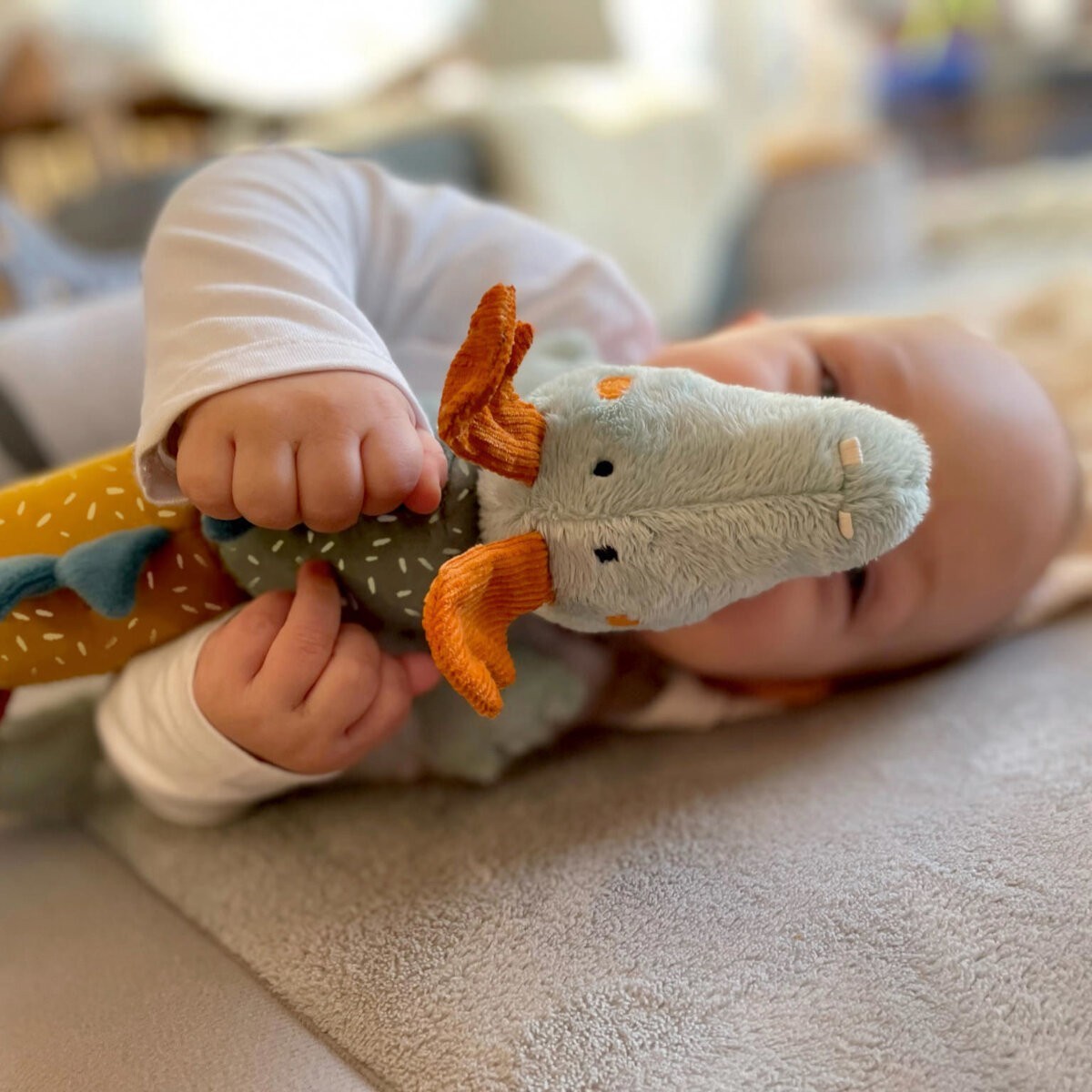 Smok zabawka pluszowa sensoryczna od 3 mc, Sigikid | Dadum Kraków