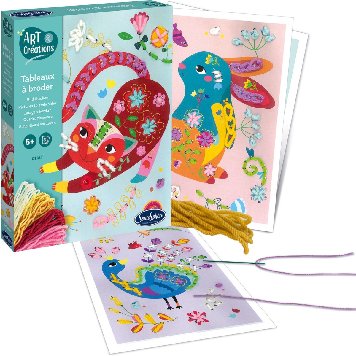 Zwierzęta do haftowania zestaw kreatywny, SentoSphere