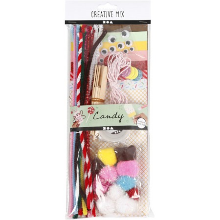 Zestaw do prac plastycznych Candy dla dzieci +3 | Dadum