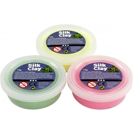 Silk Clay® jedwabista masa plastyczna neonowe kolory | Dadum