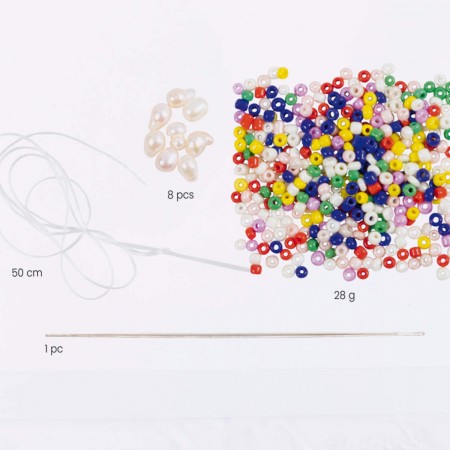Naszyjnik do robienia z pereł i mini koralików, Creotime | Dadum