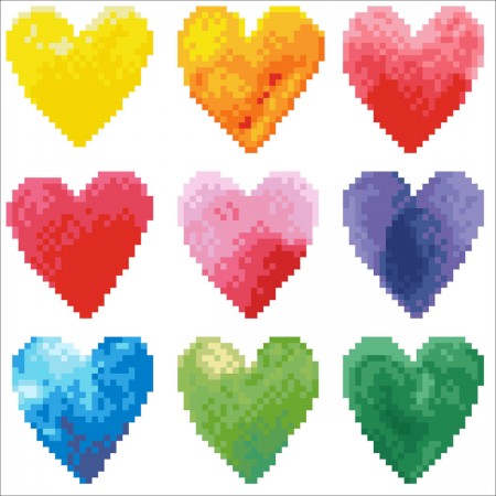 Diamond Dotz Love Rainbow obraz 23x23 cm malowanie diamencikami