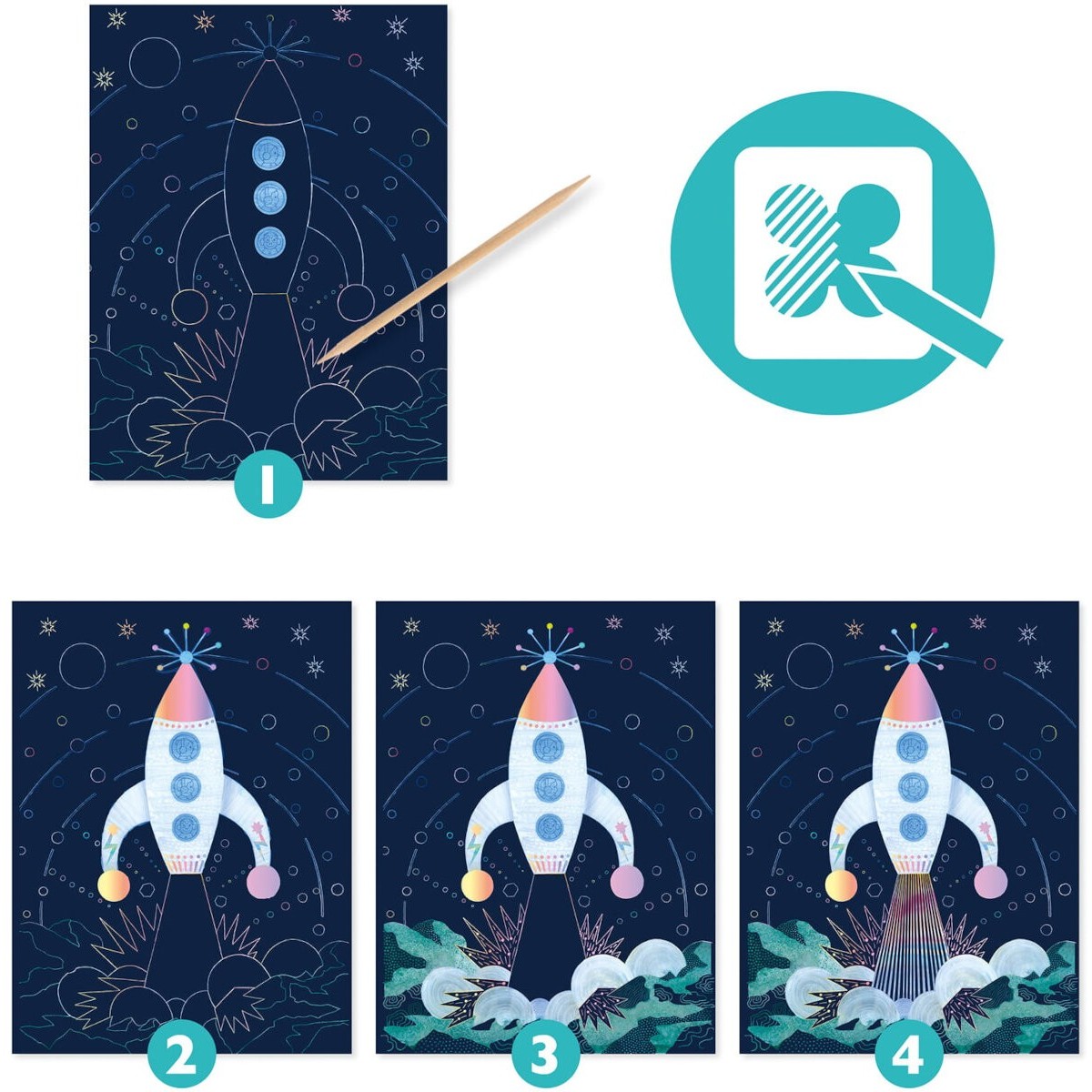 Djeco Wydrapywanka Kosmos dla dzieci +7