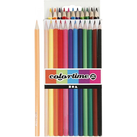 Kredki ołówkowe 12 sztuk, Colortime