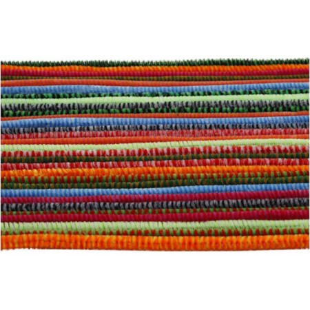 Druty kreatywne kolorowe w paski 30 sztuk - 30 cm x 6 mm