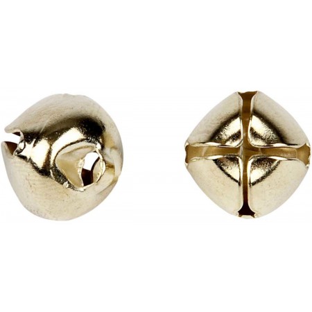 Dzwoneczki ozdobne złote 18 sztuk (średnica 8-13 mm) Dzwoneczki ozdobne złote 18 sztuk (średnica 8-13 mm)