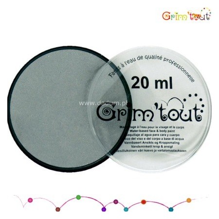 Farba Srebrna Metaliczna 20ml do malowania twarzy i ciała, Grim'Tout | Dadum Kraków Farba Srebrna Metaliczna 20ml do malowania twarzy i ciała, Grim'Tout | Dadum Kraków