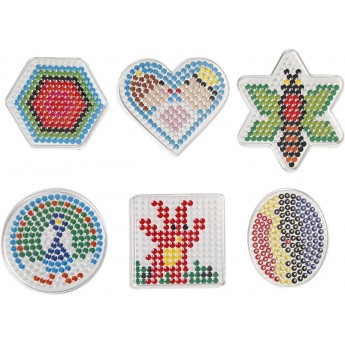 6 podkładek do koralików kształty geometryczne, Creotime