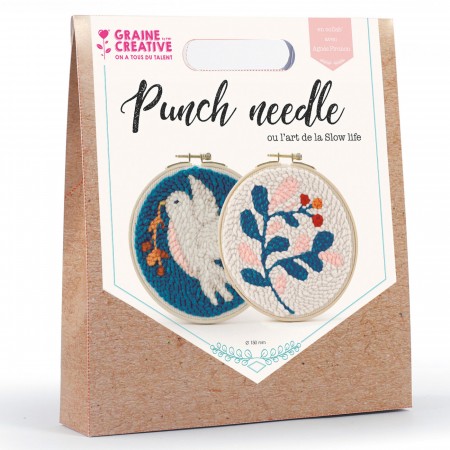 Zestaw Punch Needle Gołąb haft pętelkowy, Graine Creative