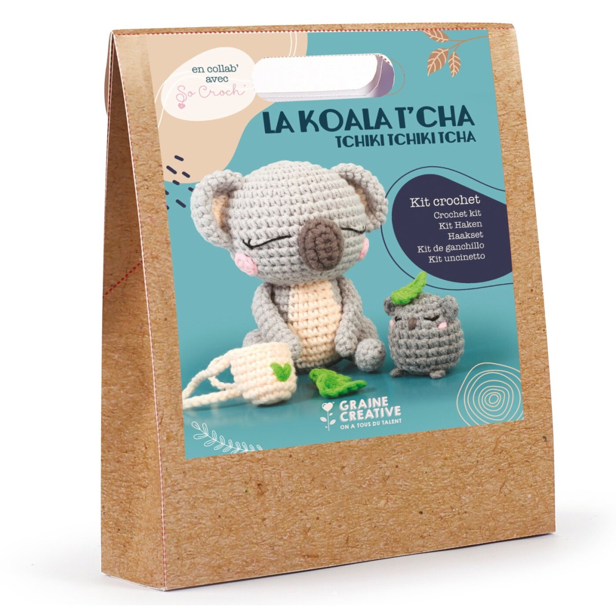 Zestaw do szydełkowania Koala Amigurumi, Graine Creative