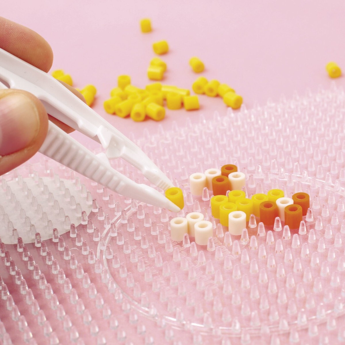 Podstawki pod kubek z koralików do prasowania, Graine Creative