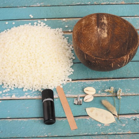 Świeca sojowa w kokosie do robienia, Graine Creative