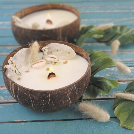 Świeca sojowa w kokosie do robienia, Graine Creative