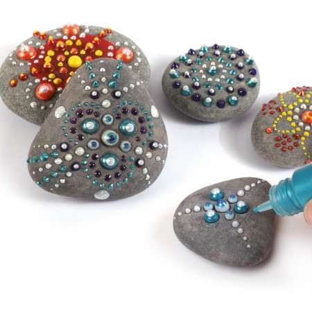 Malowanie kropkami na kamieniach zestaw kreatywny, Graine Creative