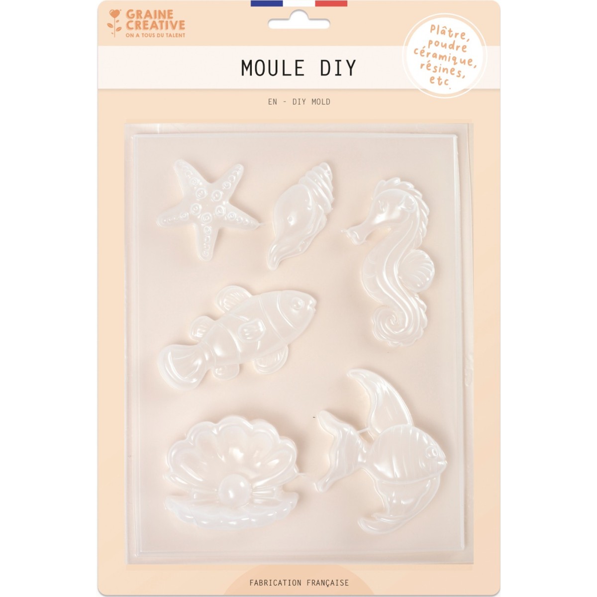 Formy Ryby i Muszelki do mydełek, żywicy, gipsu DIY | Dadum