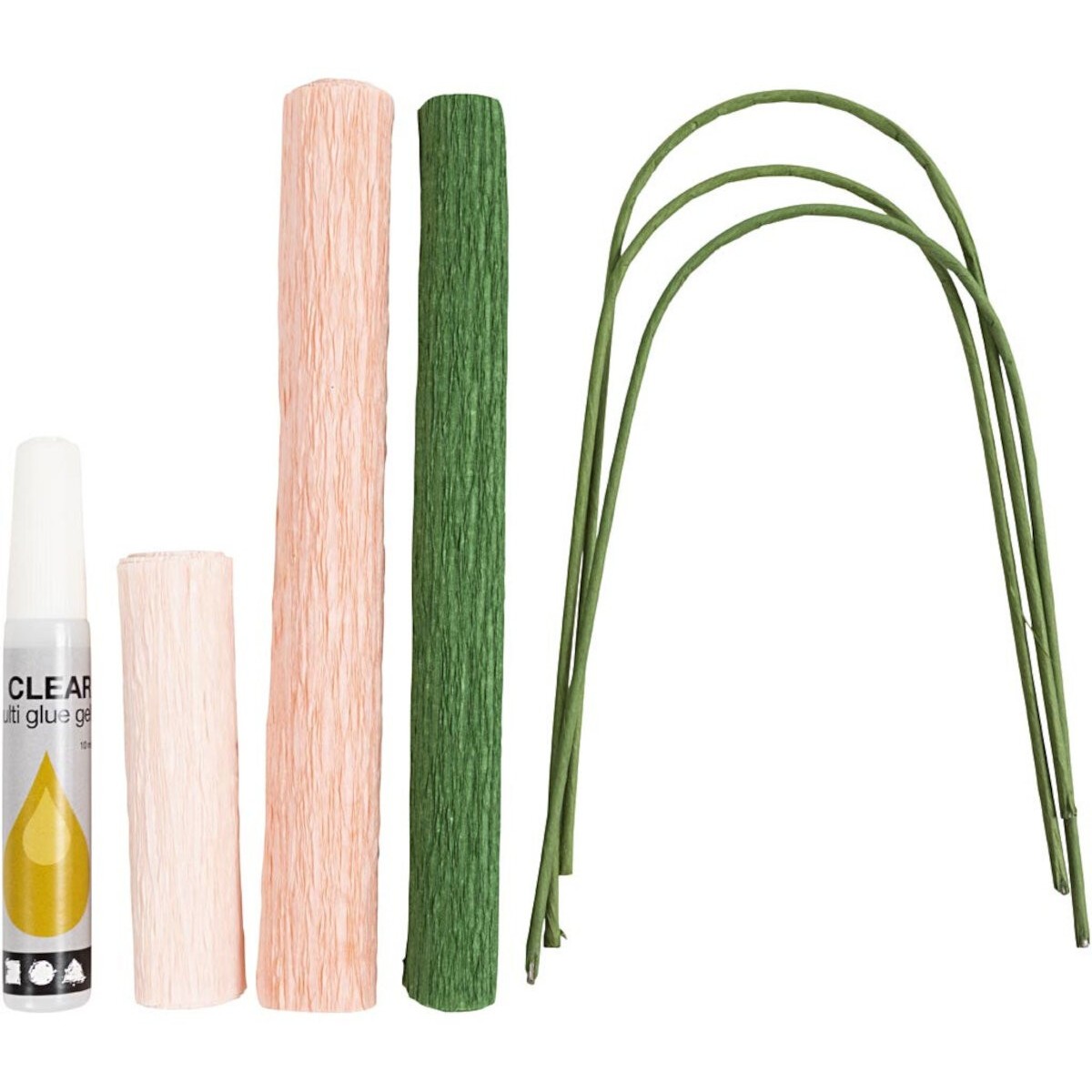 Goździki z krepiny do robienia zestaw DIY, Creativ