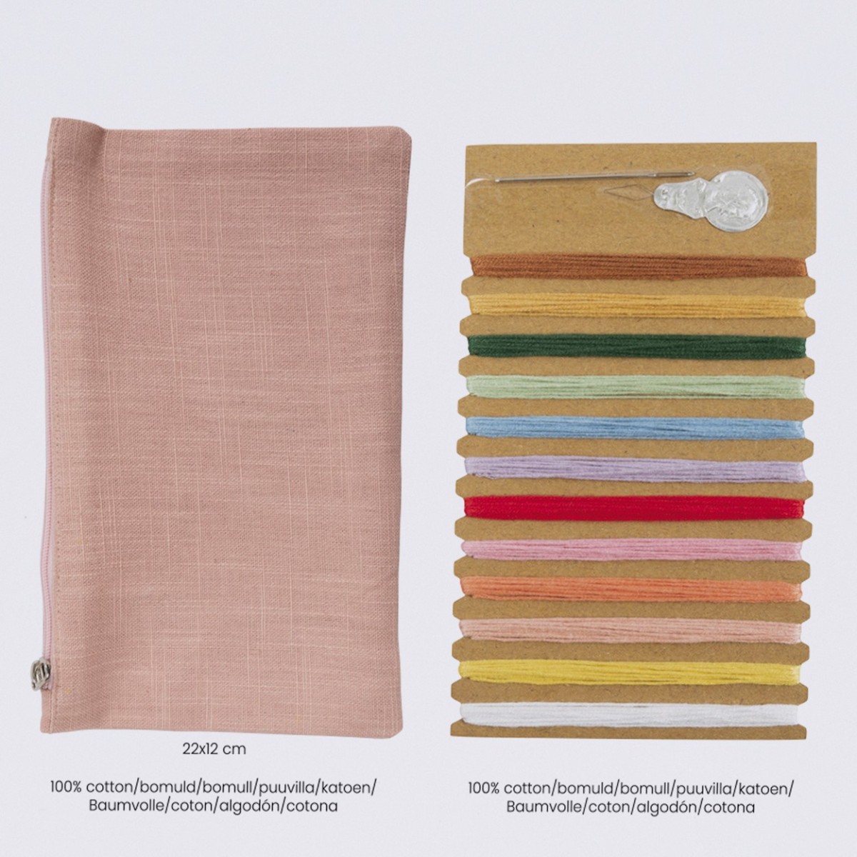 Zestaw DIY Kosmetyczka z motylami do haftowania, Creativ