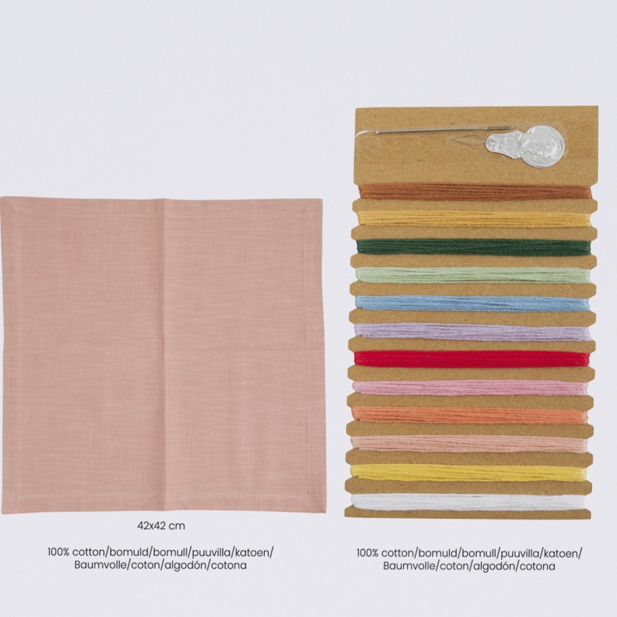 Zestaw DIY Serwetka z różyczkami do haftowania, Creativ