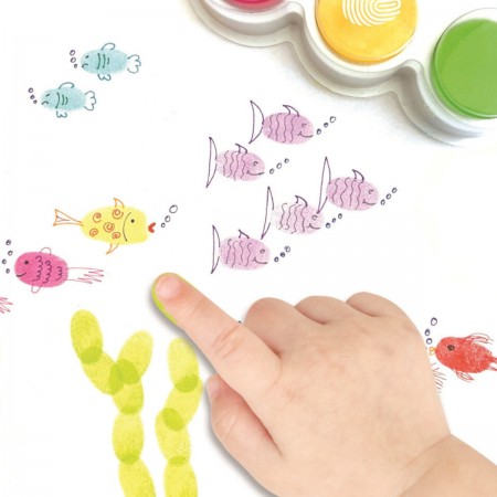 Farby do malowania palcami dla 3-latka Crea Lign'  | Dadum