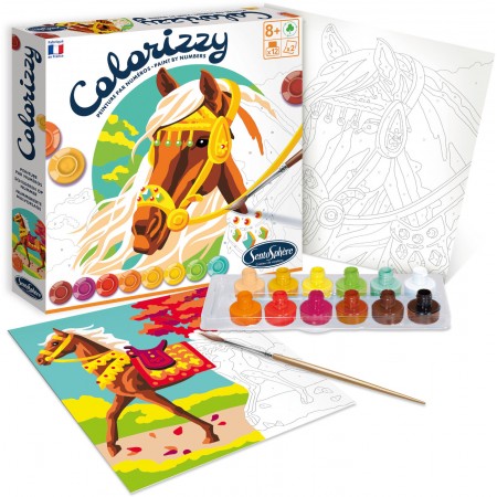 SentoSphere COLORIZZY Konie malowanie po numerach | Dadum