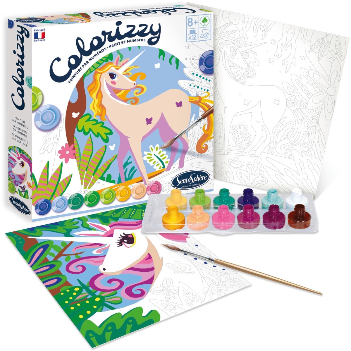 SentoSphere COLORIZZY Jednorożce malowanie po numerach