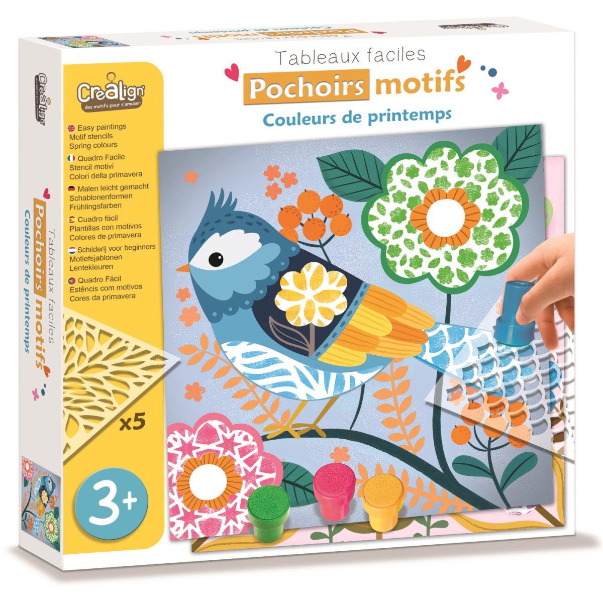 Crea Lign' Obrazy do zdobienia Wiosna dla dzieci +3