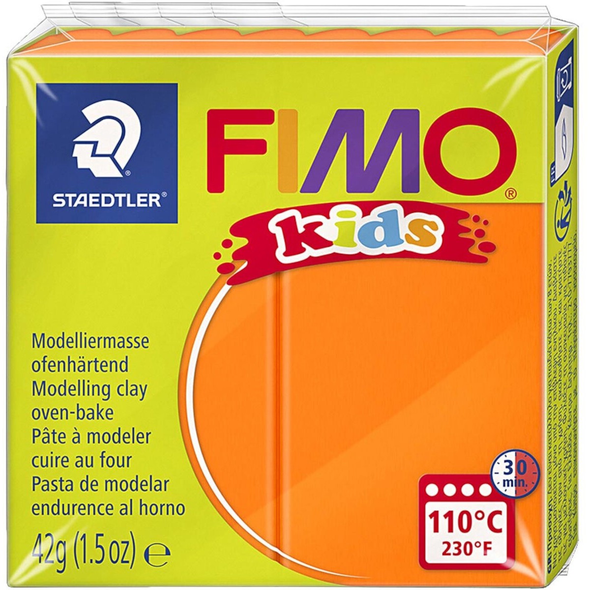 FIMO® Kids glina polimerowa 42 g - pomarańczowa
