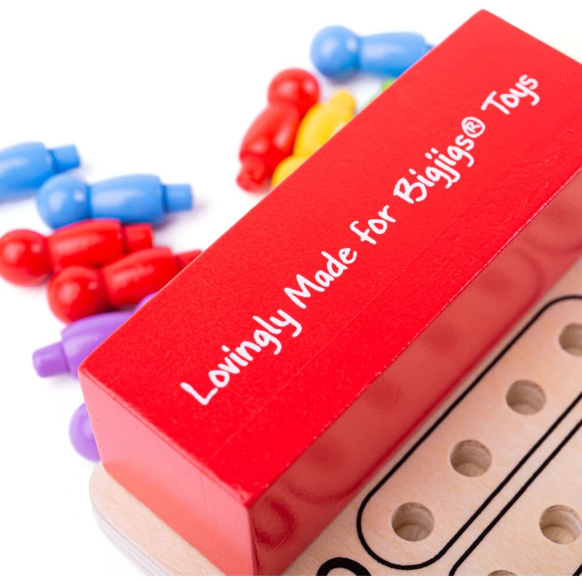 Mastermind drewniana gra logiczna dla dzieci +7, BigJigs