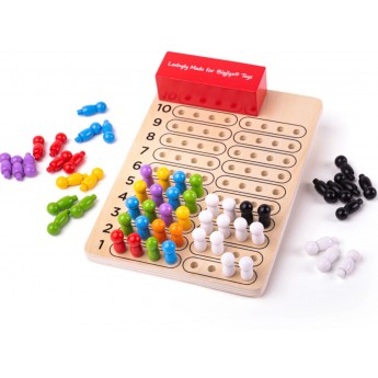 Mastermind drewniana gra logiczna dla dzieci +7, BigJigs