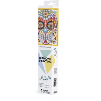 Haft diamentowy Dia de Los Muertos - fasetowane diamenciki XXL, Graine Creative