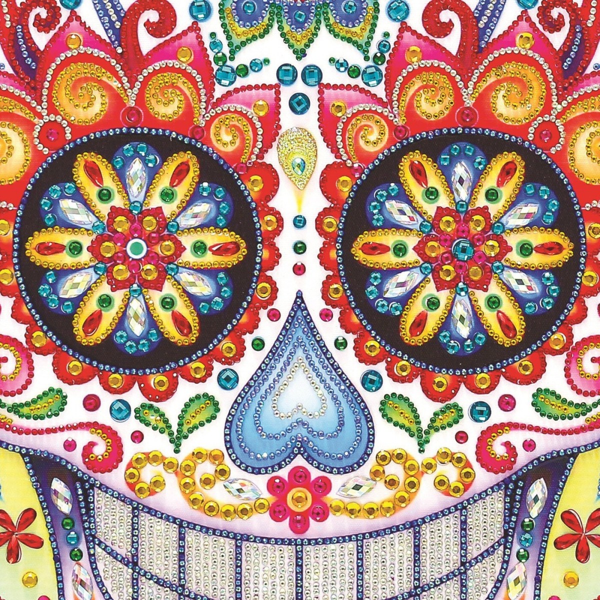 Haft diamentowy Dia de Los Muertos - fasetowane diamenciki XXL, Graine Creative