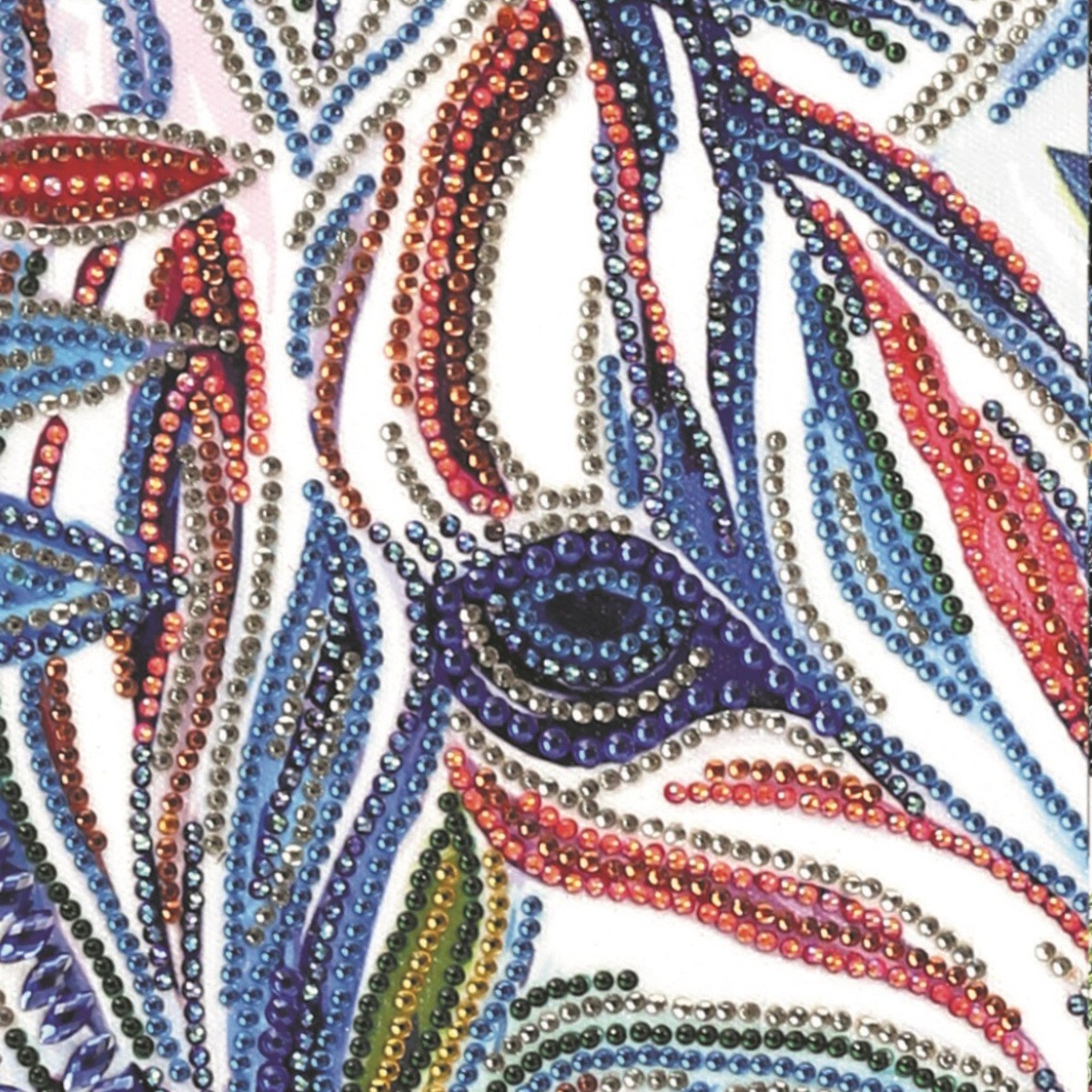 Haft diamentowy Zebra - fasetowane diamenciki XXL, Graine Creative