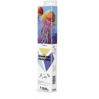 Haft diamentowy Meduza - fasetowane diamenciki XXL, Graine Creative