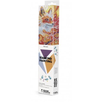 Haft diamentowy Lis - fasetowane diamenciki XXL, Graine Creative