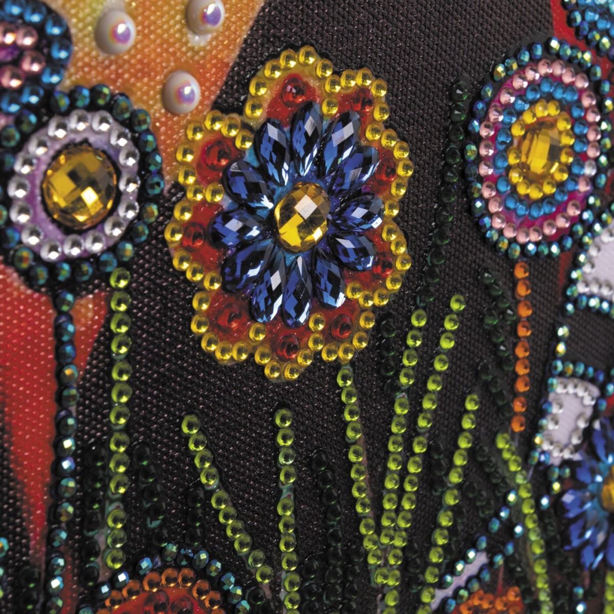 Haft diamentowy Dwa Koty - fasetowane diamenciki XXL, Graine Creative