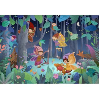 Puzzle 2x24 el. Wróżki i Elfy, Calypto