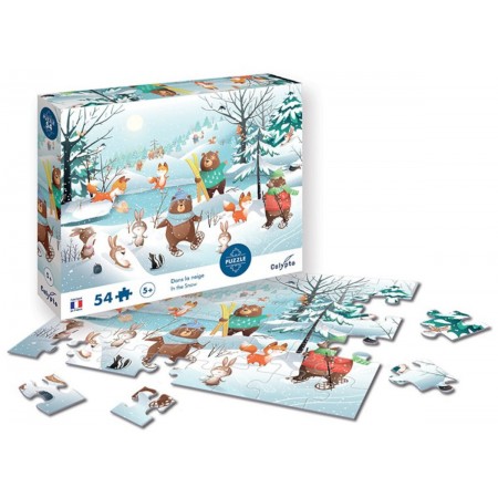 Calypto Puzzle 54 elementy Zabawy na śniegu 7807 Calypto Puzzle 54 elementy Zabawy na śniegu 7807