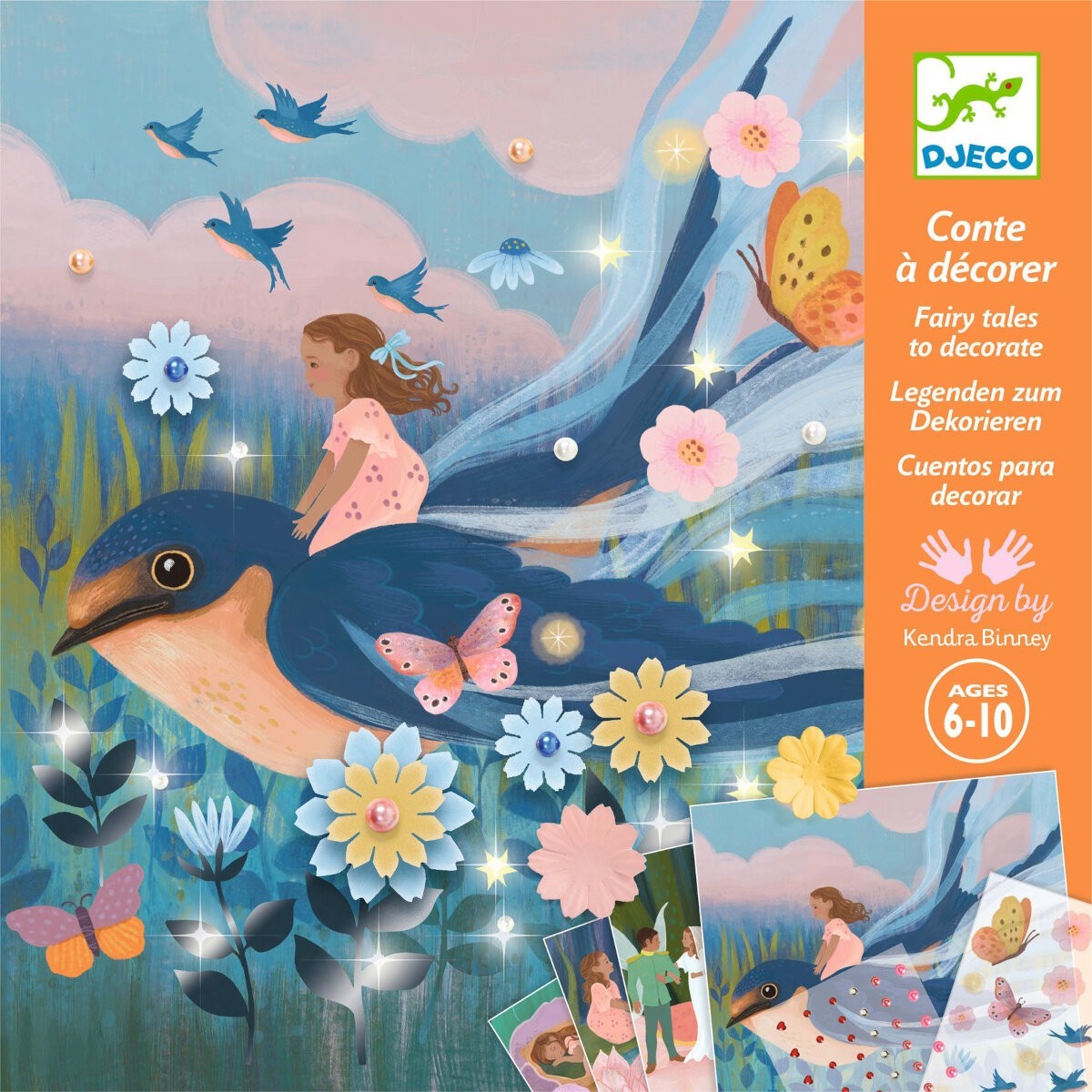 Djeco Zestaw artystyczny 4w1 Calineczka +6