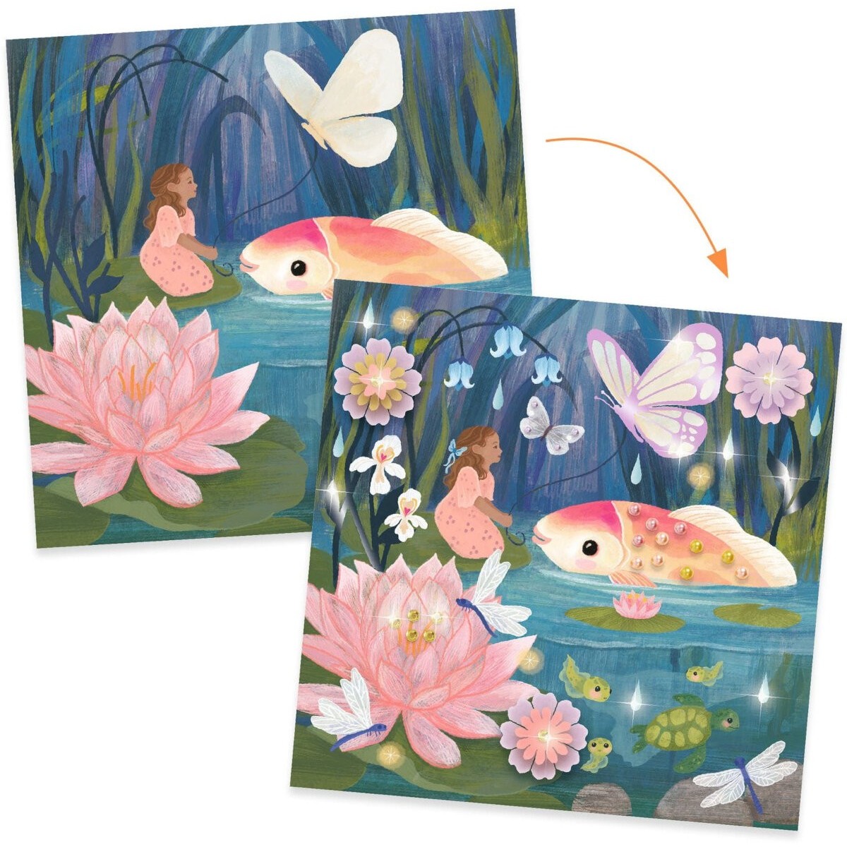 Djeco Zestaw artystyczny 4w1 Calineczka +6