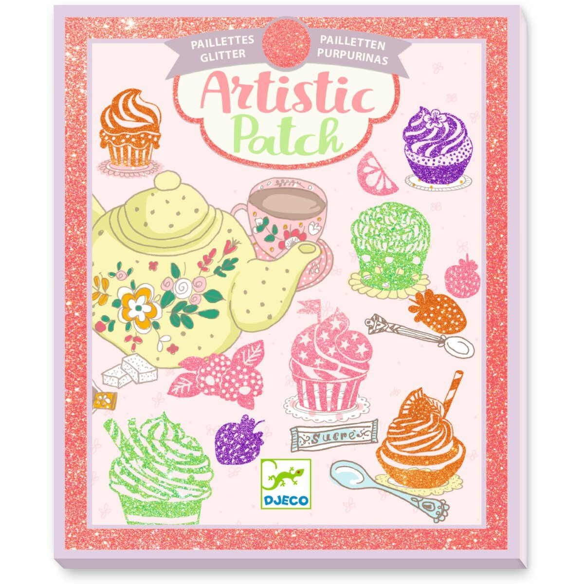 Djeco Zestaw artystyczny łatki Słodycze +6