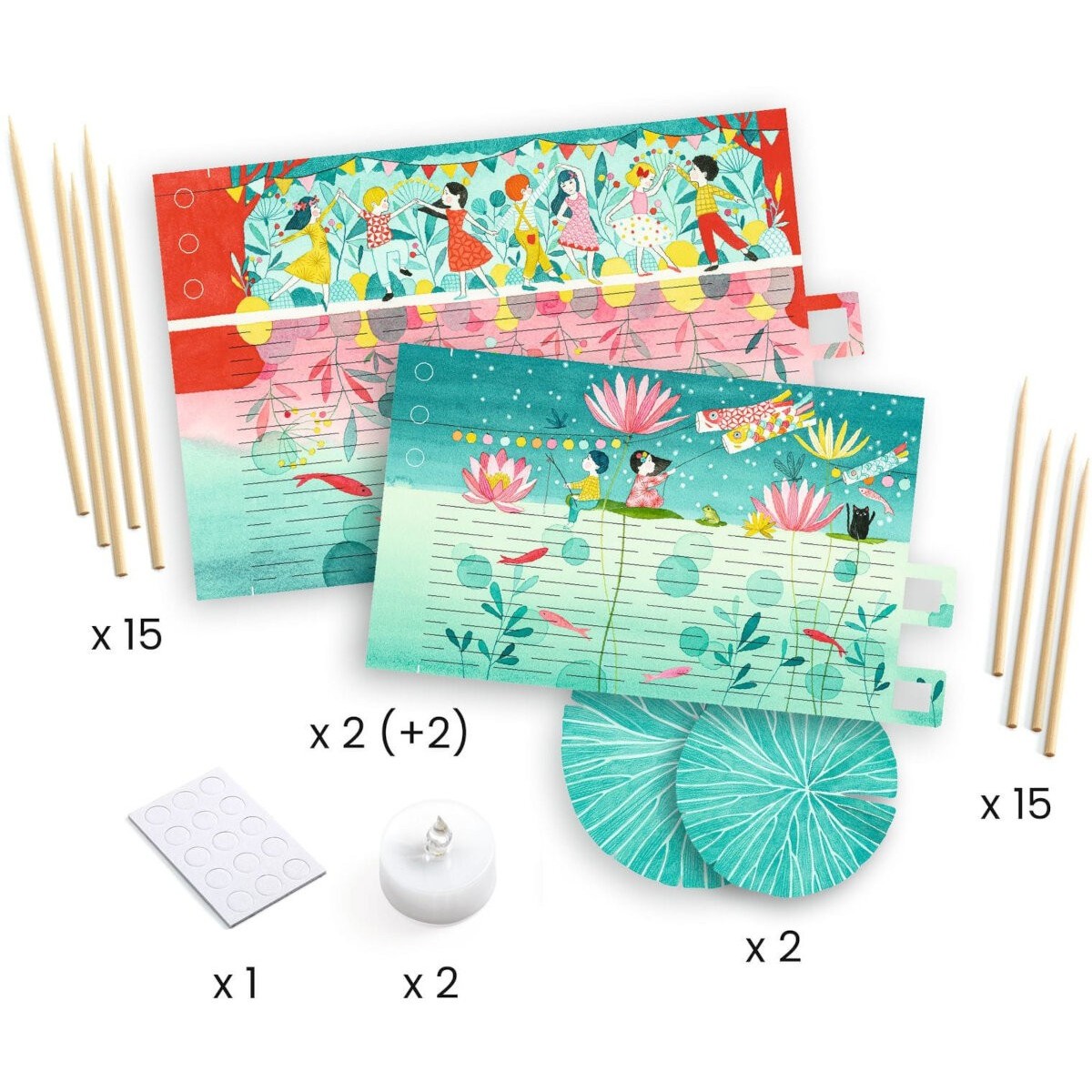 Djeco Papierowe lampiony do robienia dla dzieci +7