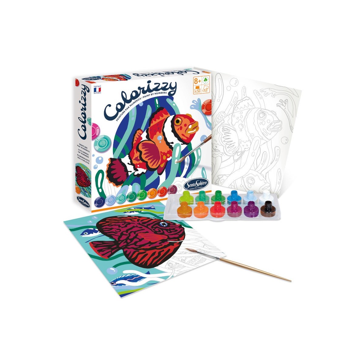 SentoSphere COLORIZZY Głębiny Morskie malowanie po numerach