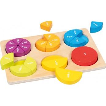 Goki Kolorowa układanka do nauki ułamków | Dadum Kraków