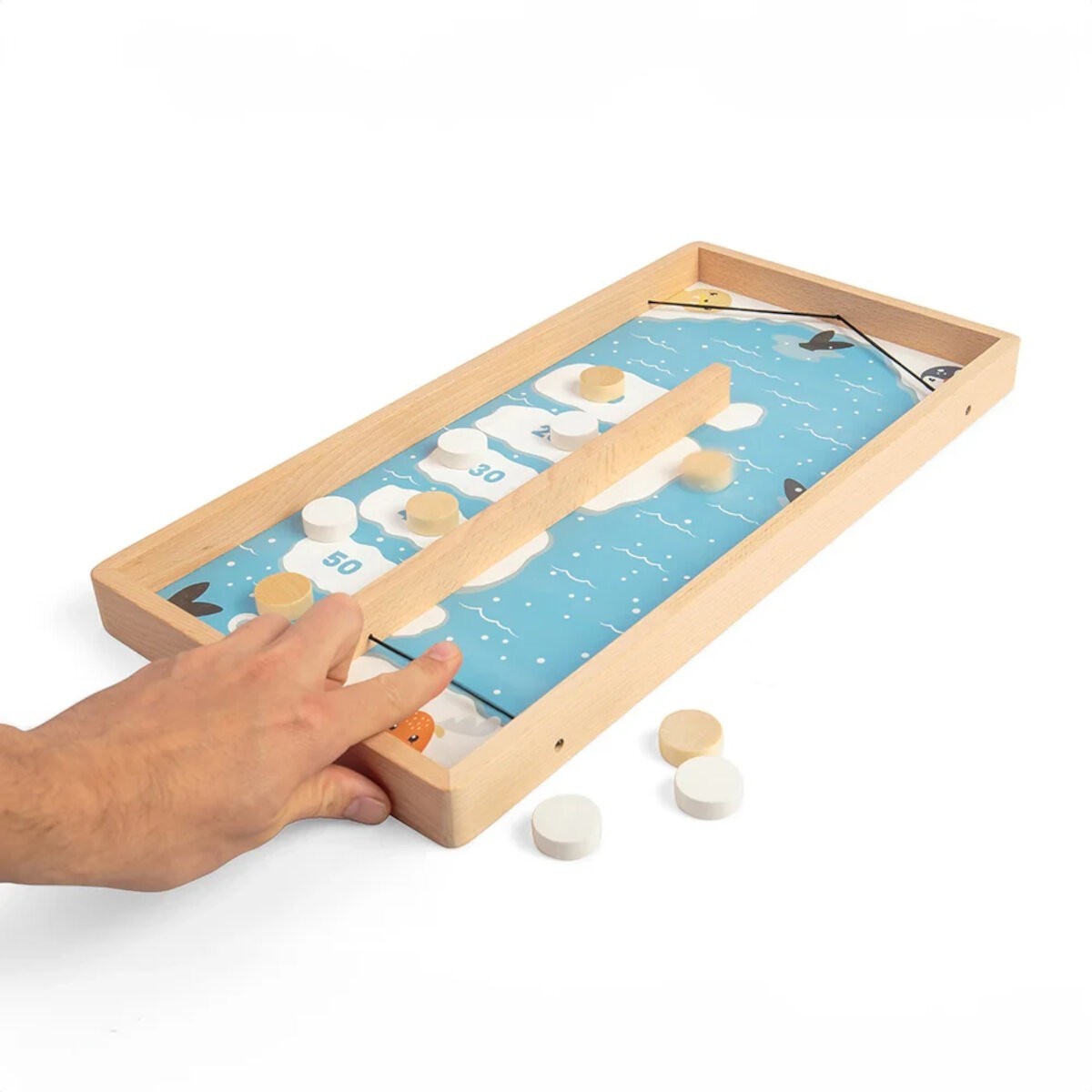 BigJigs Hockey na lodzie zręcznościowa gra stołowa +3