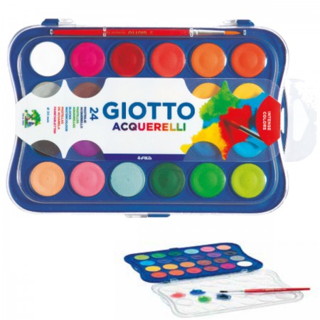 Giotto 24 farby akwarelowe w kostkach 30mm | Dadum Giotto 24 farby akwarelowe w kostkach 30mm | Dadum