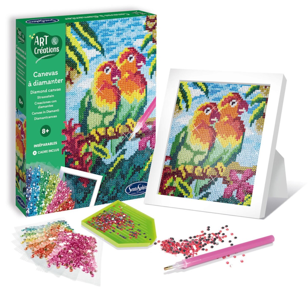 SentoSphere Obraz z diamentami Nierozłączni +8